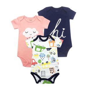 مصنع الساخن بيع ملون علاج نمط للجنسين ارتداءها قصيرة الأكمام رومبير ملابس الطفل لفتاة - Product Image 2