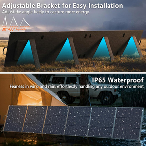 Panneaux solaires pliables ETFE haute efficacité <span class=keywords><strong>300</strong></span>/400/600W, chargeur portable compatible avec les stations d'alimentation Jackery/<span class=keywords><strong>EcoFlow</strong></span>/Bluetti - Product Image 3