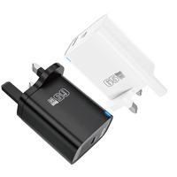 Chargeur mural USB C 65W avec prise britannique 3 broches, charge rapide USB Type C PD 65W, adaptateur de voyage rapide USB-C pour téléphone portable