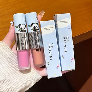 CAPPUVINI Fard à joues liquide double embout et illuminateur longue tenue, brillant, multi-usage, effet éclatant, 4 teintes, maquillage visage à base d'huile, teinte pour les joues - Product Image 6