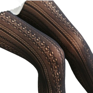 JINGWEN OEM Calze a Rete da Donna CE Primavera Estate JK Lolita, <span class=keywords><strong>Collant</strong></span> in Pizzo Floreale Ricamato Trasparente e Traforato - Product Image 2