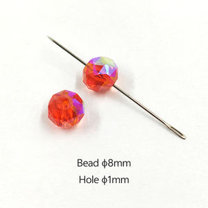 Perles en verre facettées AB transparentes d'Autriche, 8 mm et 10 mm, de plusieurs couleurs au choix, pour la fabrication de bijoux (vente en gros) - Product Image 5