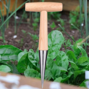 Piantatore da Giardino <span class=keywords><strong>in</strong></span> Metallo con Manico <span class=keywords><strong>in</strong></span> Legno, Attrezzo per <span class=keywords><strong>Semina</strong></span>, Trapianto e Scavo di Bulbi - Product Image 4