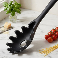 En gros, Cuillère à pâtes en silicone monobloc, résistante à la chaleur, antiadhésive, de qualité alimentaire, compatible lave-vaisselle et four