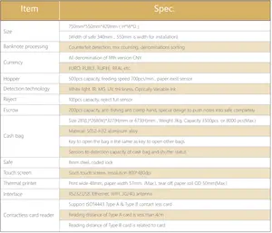 SNBC CDM Financial Equipment Touch Screen Mini Cash Deposit Machine With Cash Acceptor