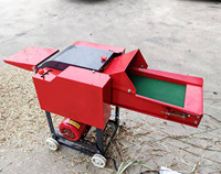 Vente chaude ménage ferme Mini coupe-paillettes multifonctionnel petites Machines de traitement des aliments pour animaux hachoir à fourrage paille d'ensilage