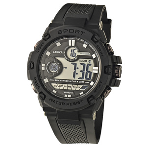 Đồng hồ thể thao unisex LASIKA W-H9049 kiểu dáng thời trang, màn hình <span class=keywords><strong>LED</strong></span> kỹ thuật số, mặt oval 50mm, chất liệu nhựa, chống nước, có chức năng báo thức, la bàn, đồng hồ bấm giờ, nhiều màu sắc, món quà lý tưởng. - Product Image 1