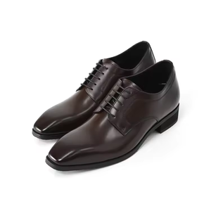 High-end <b>Mens</b> Business Dress Leather <b>Shoes</b> British Leather Pointed Tip Breathable Lace up High End Handmade Casual <b>Mens</b> <b>Shoes</b> - Product Image 3