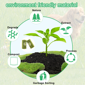 Gran oferta, 18 rollos, bolsas de basura para perros, bolsa de caca de mascotas a base de plantas biológicas, suministros ecológicos para mascotas - Product Image 5