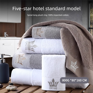 Hôtel et <span class=keywords><strong>Spa</strong></span> Blanc Pur Coton Serviette de Bain Absorbant Agrandi pour Salons de Beauté Bed & Breakfast Logo Personnalisable Bienvenue - Product Image 2