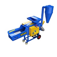 Nouvelle machine à ensilage de paille à moteur diesel pour ferme familiale, fabrication d'aliments pour bétail, hacheuse de maïs et de foin
