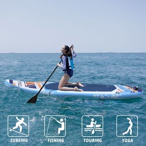Planche à pagaie gonflable Topwell 10'6" x 32" pour lacs, rivières, adultes, débutants, Stand Up Paddleboarding - Product Image 2