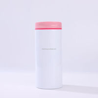Gobelet isotherme 20oz blanc en acier inoxydable à double paroi, isolation sous vide 6-12h, anti-fuite, avec couvercle à ouverture rapide, pour sublimation DIY