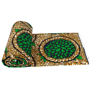 Pagne sáp de holandais 100 coton nerderlands phi sáp de hollandais in vải 6 yards - Product Image 4