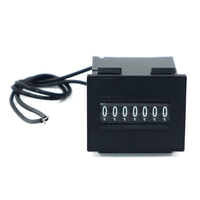 Compteur numérique mécanique à 7 chiffres DC12V 24V pour jeux, pièces de monnaie, compteur d'impulsions électrique en plastique pour machines