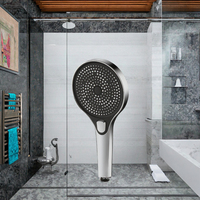 Vente directe usine – Filtre de pommeau de douche haute pression chromé à triple/double sortie d'eau pour salle de bain et toilettes – Garantie 5 ans