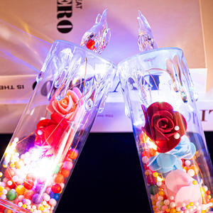 Velas LED de Lujo con Flores Iridiscentes Eternas, Velas sin Llama que Funcionan con Batería, Regalo para el Hogar, Decoración de Bodas, Velas Eléctricas de Pilar - Product Image 2