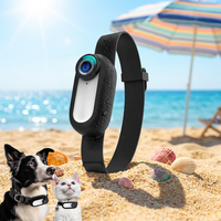 Caméra de collier pour chien d'extérieur 1080P HD CMOS, grand angle 120 degrés, mini caméra d'action sportive rechargeable, étanche IPx6 pour chiens et chats