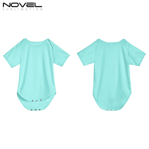 Mode Blancs Couleurs Polyester Coton Sensation Sublimation Personnalisée À Manches Courtes Bébé Body Peau Tactile 0-24 <span class=keywords><strong>Mois</strong></span> Body Suit - Product Image 4