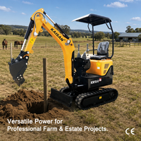 Mini-excavatrice compacte 0,8T 1T avec moteur EPA, mini-pelle 800 kg sur chenilles, idéale pour les entreprises de location - Meilleur prix