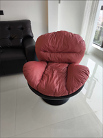 Fauteuil de relaxation moderne de luxe pour la maison, pivotant et à bascule, avec dossier en aile d'oiseau, idéal pour salon et chambre, pour l'ameublement intérieur