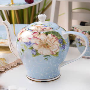 Juego <span class=keywords><strong>de</strong></span> taza y platillo <span class=keywords><strong>de</strong></span> barra <span class=keywords><strong>de</strong></span> azúcar <span class=keywords><strong>de</strong></span> tarro <span class=keywords><strong>de</strong></span> leche <span class=keywords><strong>de</strong></span> tetera grande <span class=keywords><strong>de</strong></span> China <span class=keywords><strong>de</strong></span> hueso fino azul con precio competitivo - Product Image 4