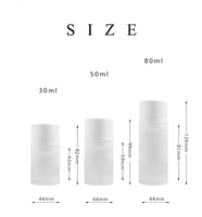 Bouteilles en plastique blanc avec pompe à vide pour crème, 30ml, 50ml, 100ml, 120ml, vides, rechargeables, pour emballage de lotion, HLD6230, 100 pièces