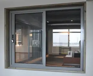 High Quantity Aluminum Tempered Glass Sliding Window Price Philippines With Mosquito Screen