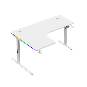Factory Price Computer <strong>Desk</strong> Adjustable Large Electric Gaming Chair <strong>Desk</strong> <strong>White</strong> for <strong>Pc</strong> with Cup Holder - Product Image 3
