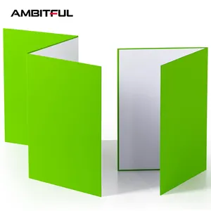 AMBITFUL 29x42cm a 3尺寸反射镜绿色白色2合1背景纸板工作室拍摄道具厚折叠纸板