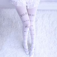Nouvelles chaussettes populaires pour filles, motif émoticône mignon, douces, respirantes, collants blancs, chaussettes hautes pour l'extérieur, acceptent la personnalisation
