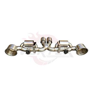 Ensemble de boîtier arrière à soupapes en acier inoxydable de qualité industrielle Vortex avec deux sorties centrales pour Porsche 911 992 GT3 4.0L – Vente en gros - Product Image 4