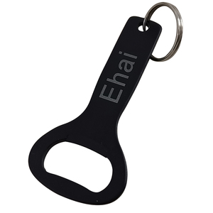 Bán Buôn Tùy Chỉnh Mới Hình Màu Đen Bia Mở Chai Keychain Giveaway Quà Tặng Keychain Kim Loại Key Holder Mở - Product Image 1