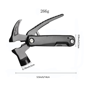 Kişiselleştirilmiş 14'ü 1 Arada Çok Amaçlı Alet Çekiç, Balta, Alüminyum Saplı Pençe Çekiçler, Açık Hava Hayatta Kalma Kiti - Product Image 2