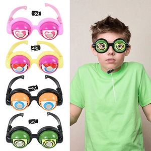 Lunettes de farce amusantes et originales, nouveauté, jouets de blague, yeux qui tombent, en plastique, thème horreur, fantaisie, science-fiction, pour décoration de fête, avec cordon à tirer et effet de clignement - Product Image 2