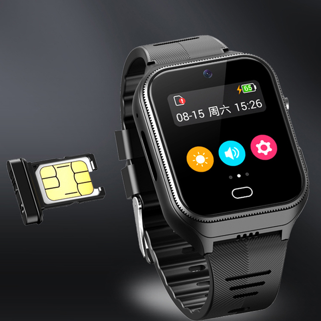 The Best Gift the Elderly 4g Smartphone Sim Card GPS Heart Rate Monitor SOS Health Elder for Android Smart Watch for Men