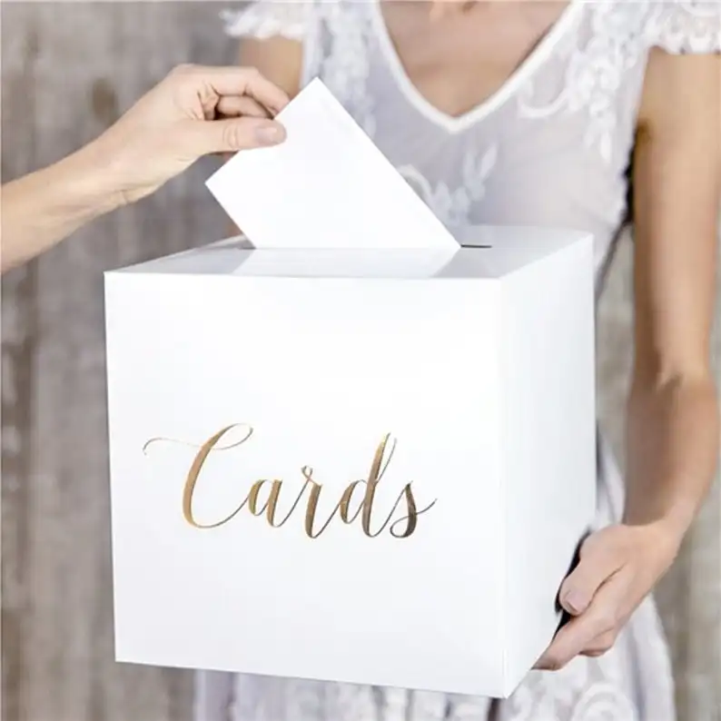 بطاقات الزفاف صندوق البريد التعبئة والتغليف الطباعة صندوق بطاقات هدايا ل الزفاف