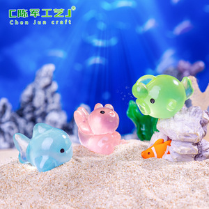 Weij - Accesorios Decorativos Hexagonales con Forma de Tiburón Marino Luminoso para Micro-Paisajes, Lindos y Creativos - Product Image 3