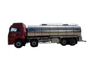 Camion-citerne à liquide isolé en alliage d'aluminium FAW Jiefang 8x4 25000 litres avec pompe 80 60 - Product Image 1