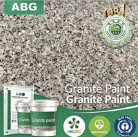 Peinture imitation granit économique à base de ciment, peinture effet pierre pour murs extérieurs