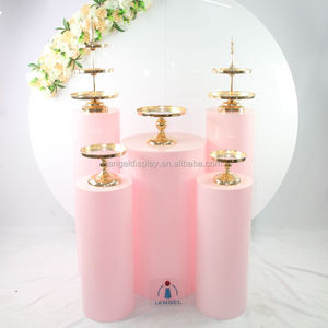 Iangel Cover Cube Socles Plinthes rectangulaires en acrylique transparent pour la décoration de mariage - Product Image 1