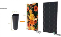 Layar LED Fleksibel Laris untuk Video Wall Indoor Outdoor, Papan LED Gulung, Layar LED Rolling untuk Aula Pameran