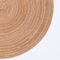 Set de table rond de luxe nordique imprimé en coton tissé, isolant thermique, pour mariage et usage domestique