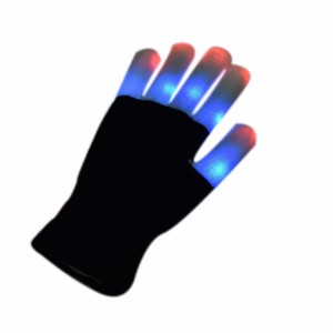 Party Supplies Rave Flashing <strong>Finger</strong> Kids Children Toys Lighting Mittens Magic Black Luminous <strong>Light</strong> up LED Gloves - Product Image 3