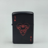 Briquet à pétrole métallique vierge personnalisable avec logo, classique, coupe-vent, rechargeable, accessoire pour fumeurs