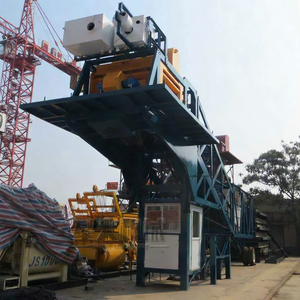 Teknik rekayasa Amerika menggunakan stasiun pencampur beton bergerak berkapasitas 120 m³/jam dan pabrik pengolahan semen yang mudah dipasang. - Product Image 3