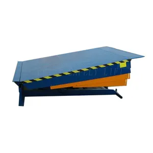 1-10tons Fixed dock leveler hydraulic adjustment plate loading unloading worktable for warehouse truck