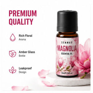 Huile essentielle de <span class=keywords><strong>magnolia</strong></span> pure et naturelle ; apaise la peau et améliore le sommeil, convient pour le soutien du sommeil et les soins de la peau. - Product Image 2
