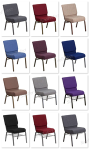 Wholesale Popular Customized Luxury Stacking Theater Seating Church Banquet Wedding Event Church Chairs with Metal <b>Frame</b> - Product Image 6