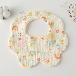 Water Proof Reusable Cotton Soft Baby Cotton Baby Bibs Customized